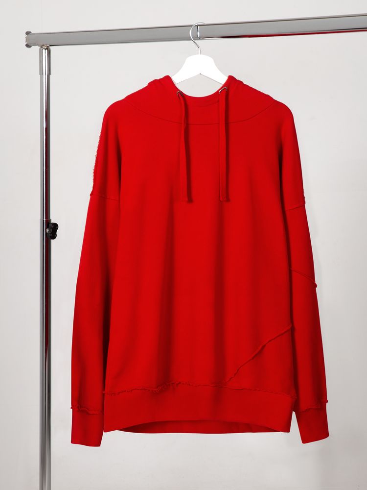 Худи унисекс Vozduh 2.0, красное Худи унисекс Vozduh 2.0, красное