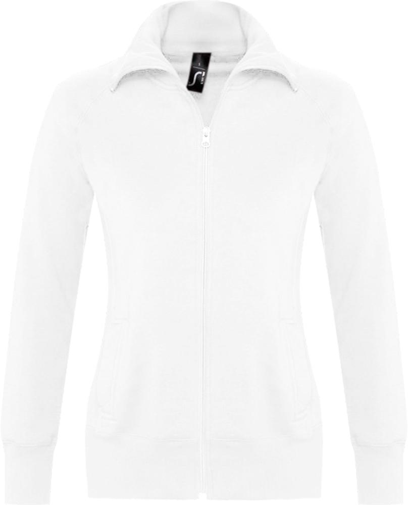 Толстовка женская на молнии Soda 280 белая Толстовка женская на молнии Soda 280 белая