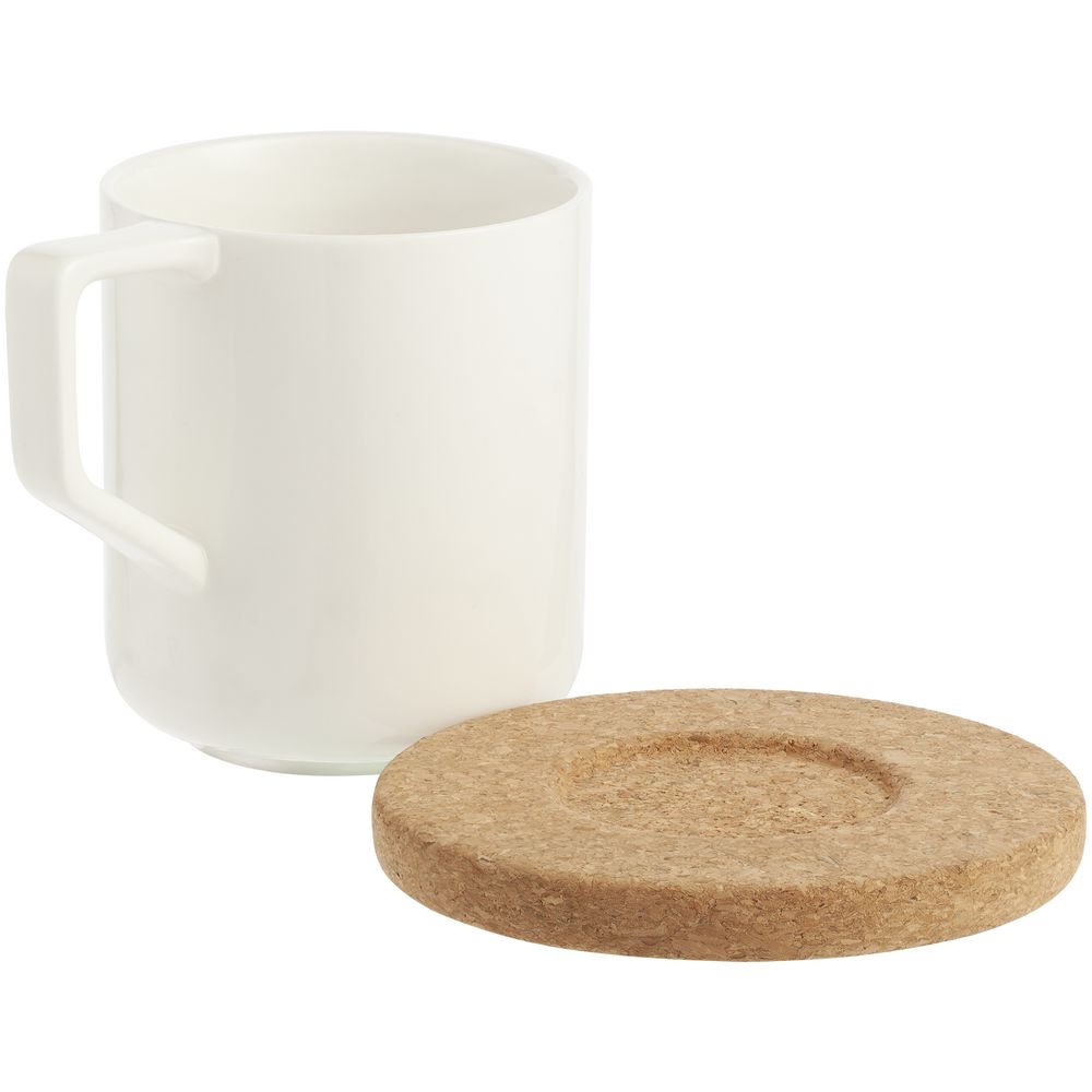 Чайная пара Riposo, большая, белая Чайная пара Riposo, большая, белая