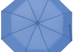 Зонт складной Manifest Color со светоотражающим куполом, синий