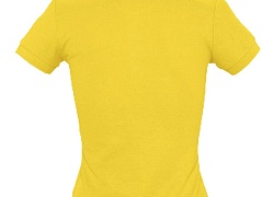 Рубашка поло женская People 210, желтая