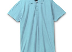 Рубашка поло мужская Spring 210, бирюзовая