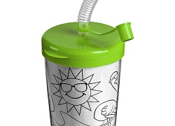 Детский стакан-раскраска «Передвижник», зеленый