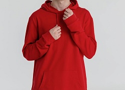 Толстовка с капюшоном унисекс Hoodie, красная