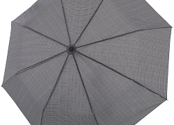 Складной зонт Fiber Magic Superstrong, серый в клетку
