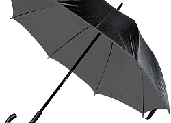 Зонт-трость Downtown, черный с серым