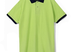 Рубашка поло Prince 190, зеленое яблоко с темно-синим