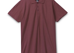 Рубашка поло мужская Spring 210, бордовая