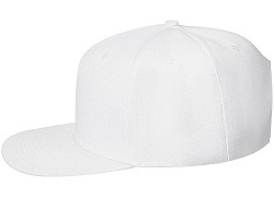 Бейсболка Snapback с прямым козырьком, белая