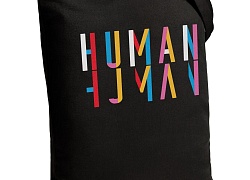 Холщовая сумка Human, черная