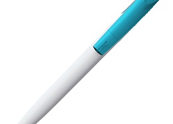 Ручка шариковая Bento, белая с голубым