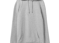 Толстовка с капюшоном унисекс Hoodie, серый меланж