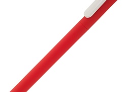 Ручка шариковая Swiper Soft Touch, красная с белым