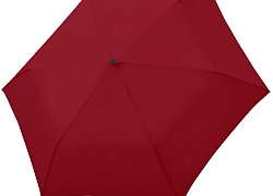 Зонт складной Carbonsteel Slim, красный