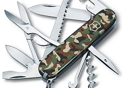 Нож перочинный Huntsman 91, зеленый камуфляж