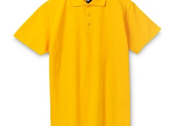 Рубашка поло мужская Spring 210, желтая