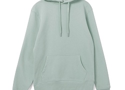 Толстовка с капюшоном унисекс Hoodie, серо-зеленая