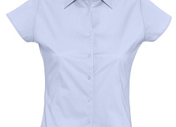 Рубашка женская с коротким рукавом Excess, голубая