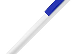 Ручка шариковая Swiper SQ, белая с синим