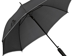 Зонт-трость Jenna, черный с серым