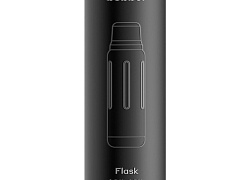 Термос Flask 470, вакуумный, стальной матовый