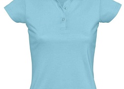 Рубашка поло женская Prescott Women 170, бирюзовая