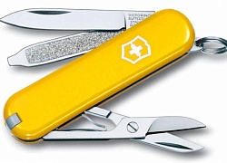 Нож-брелок Classic 58 с отверткой, желтый