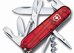 Офицерский нож Climber 91, прозрачный красный