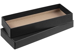 Коробка Notes с ложементом для ручки и флешки, черная