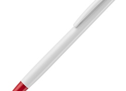 Ручка шариковая Tick, белая с красным