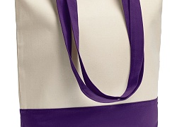 Холщовая сумка Shopaholic, фиолетовая