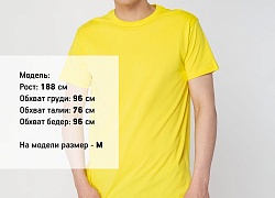 Футболка унисекс T-Bolka 160, желтая