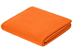 Флисовый плед Warm&Peace, оранжевый