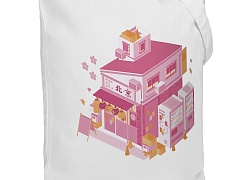 Холщовая сумка «Осака. Рамен», молочно-белая