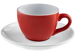 Чайная пара Cozy Morning, красная с белым