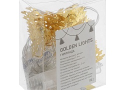 Светодиодная гирлянда Golden Lights, золотистая