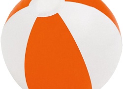 Надувной пляжный мяч Cruise, оранжевый с белым