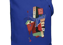 Холщовая сумка Architectonic, ярко-синяя